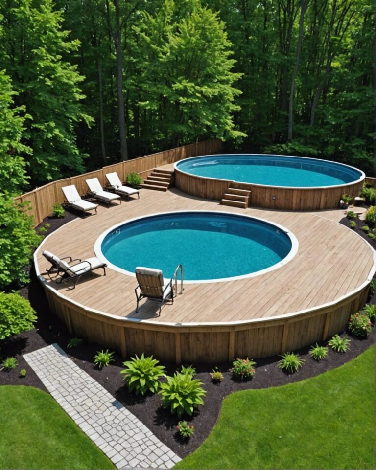 20 Elegant Semi Above Ground Pool Designs