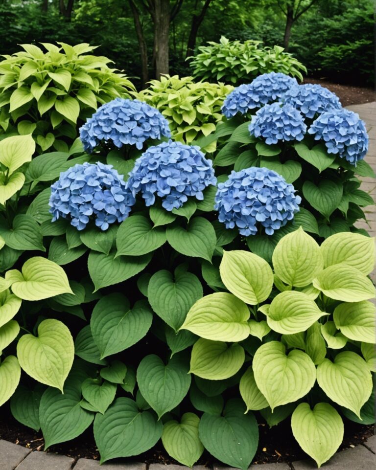 20 Hydrangea and Hostas Landscaping Combinations