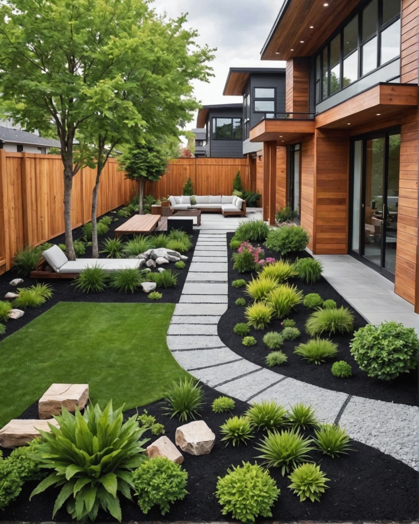 Front Yard Modern Landscaping Ideas