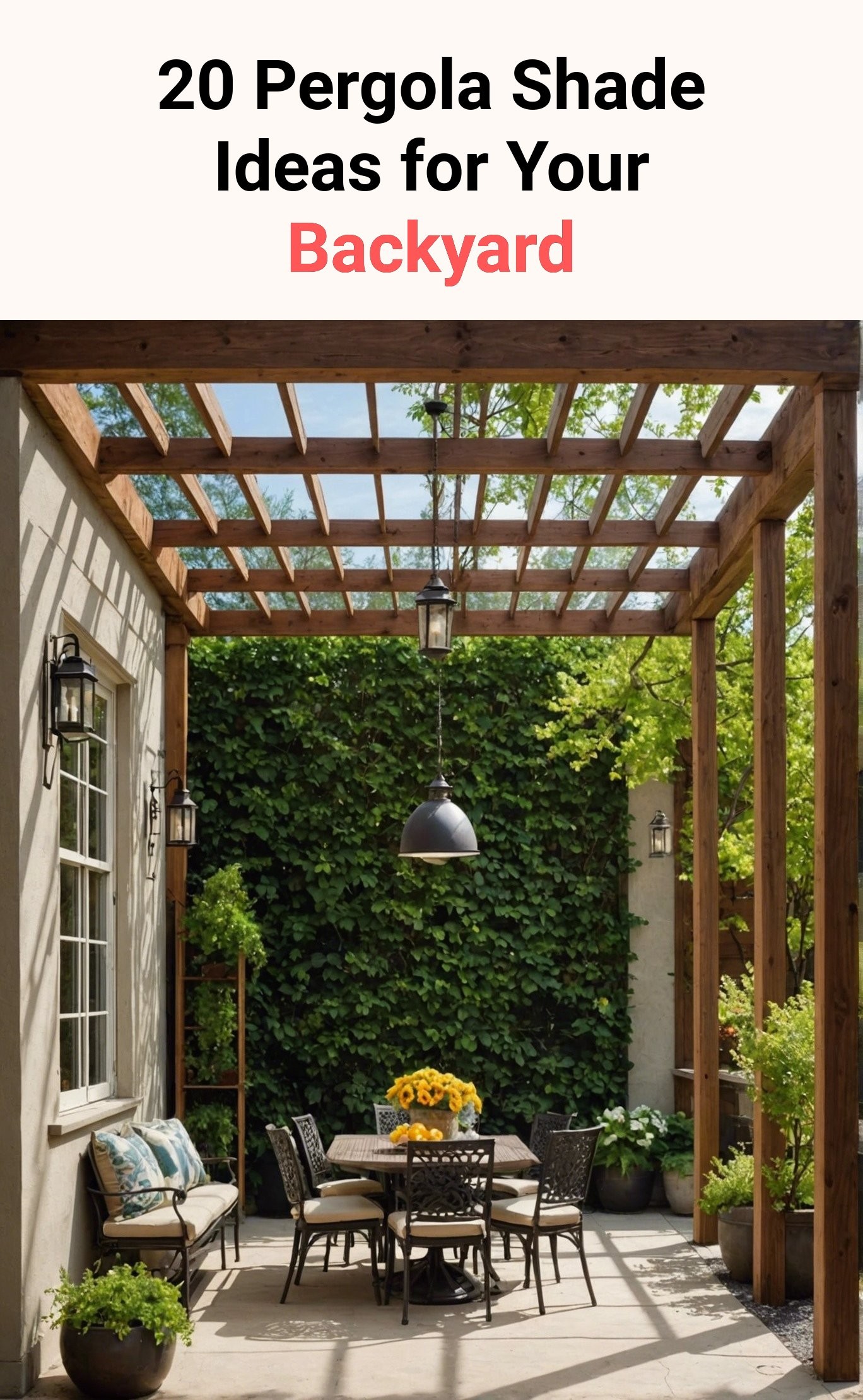 20 Pergola Shade Ideas for Your Backyard