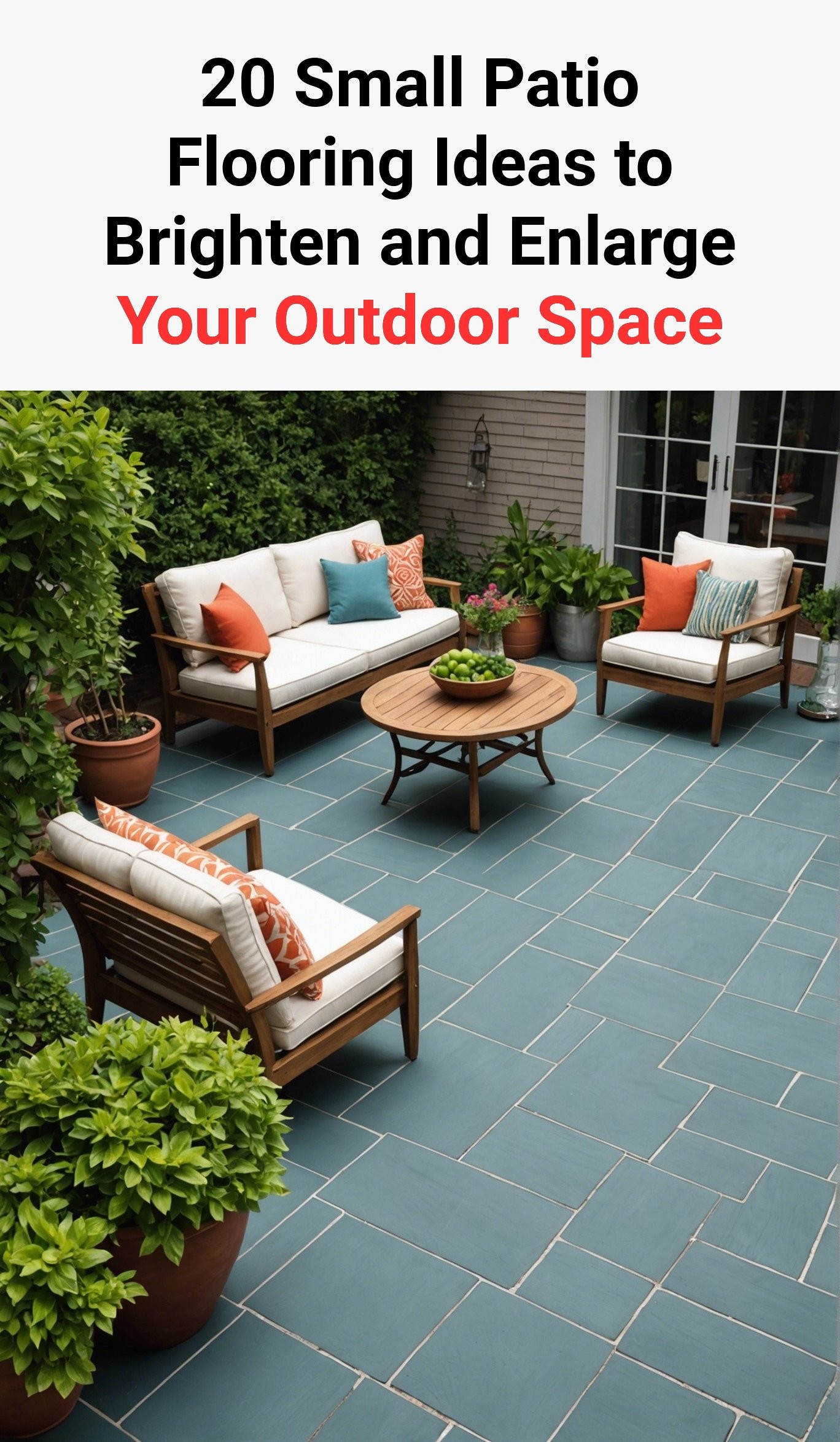 20 Small Patio Flooring Ideas to Brighten and Enlarge Your Outdoor Space