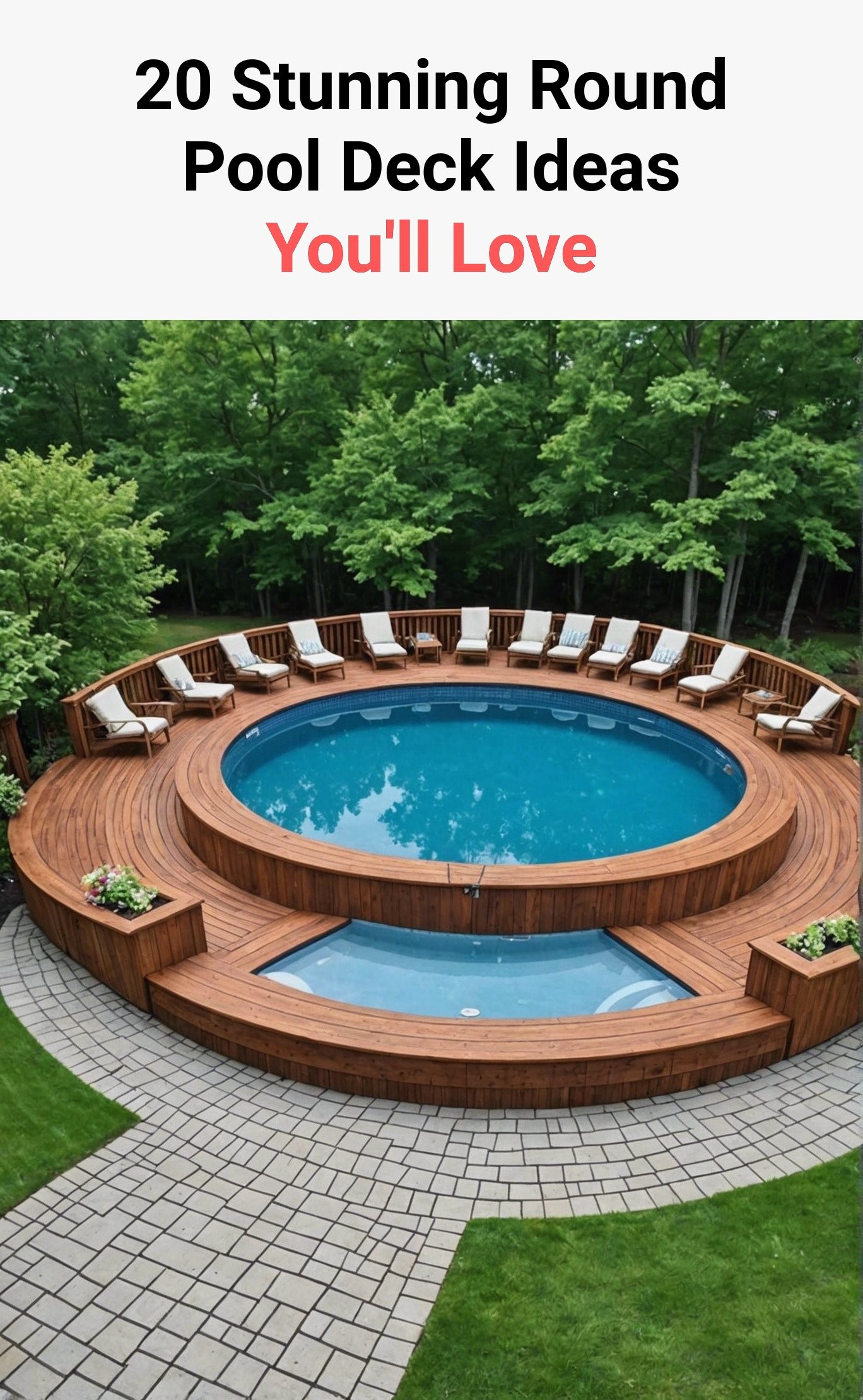 20 Stunning Round Pool Deck Ideas You'll Love