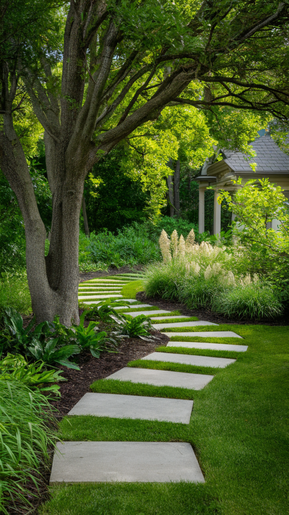 Incorporate Stepping Stones or a Meandering Path