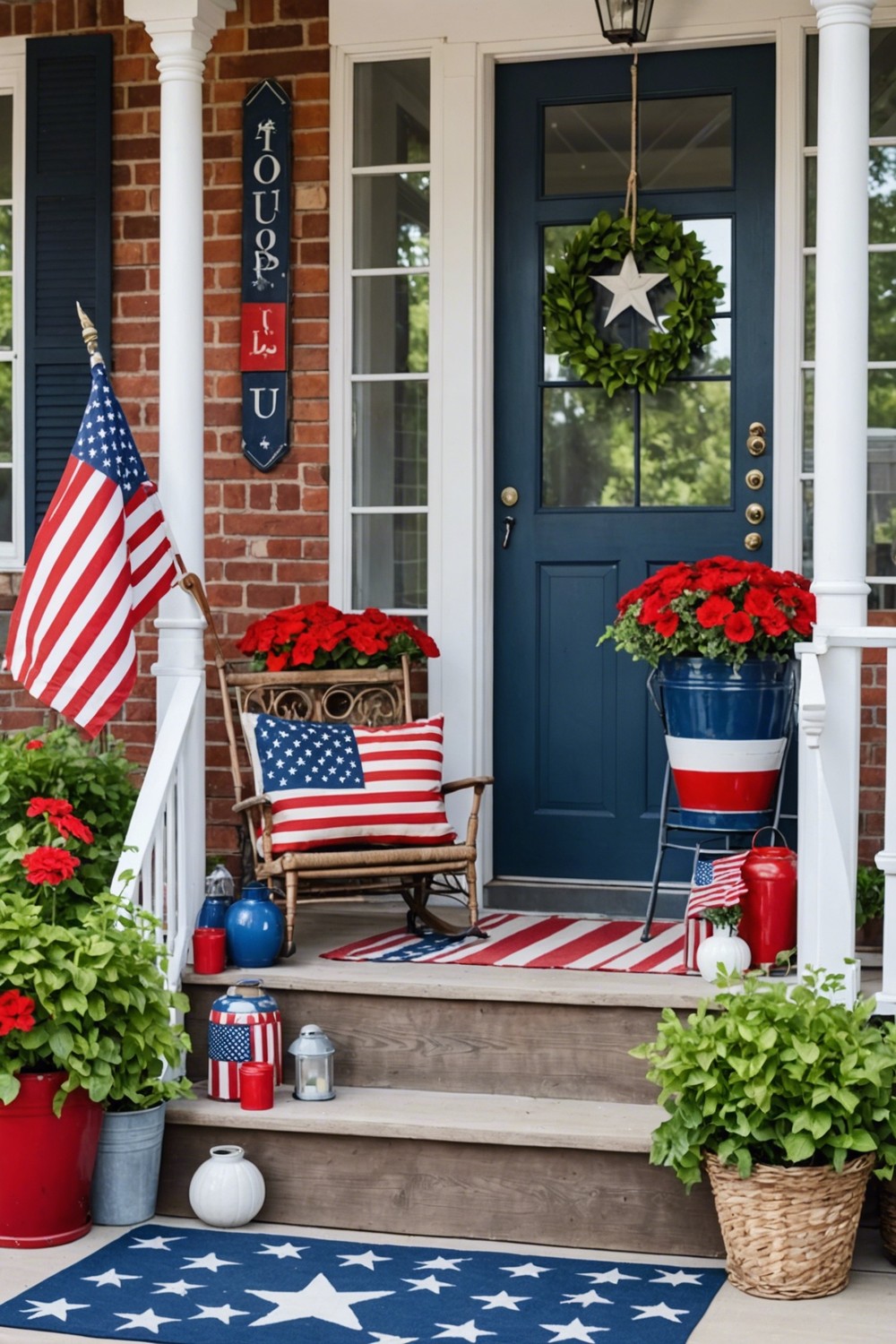 Add a Patriotic Touch with Red, White, and Blue