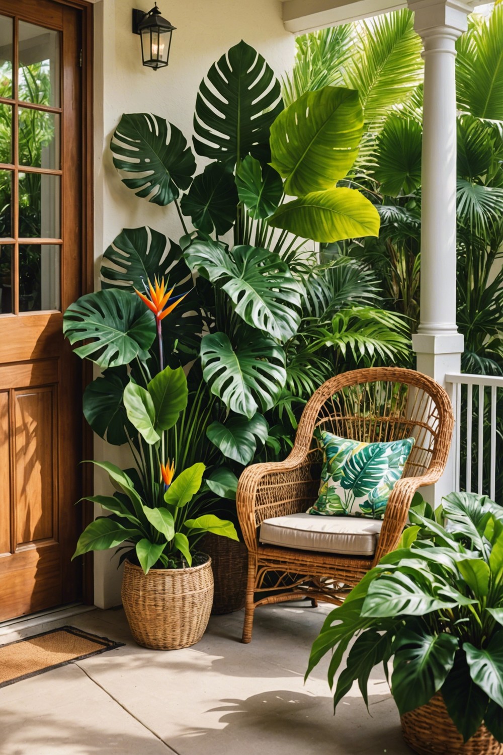 Add a Summer Feel with Tropical Leaves