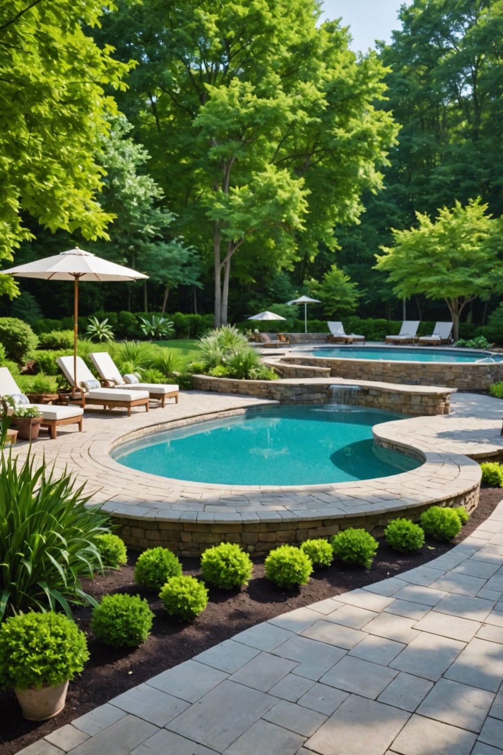 Backyard Retreat Semi Inground Pool