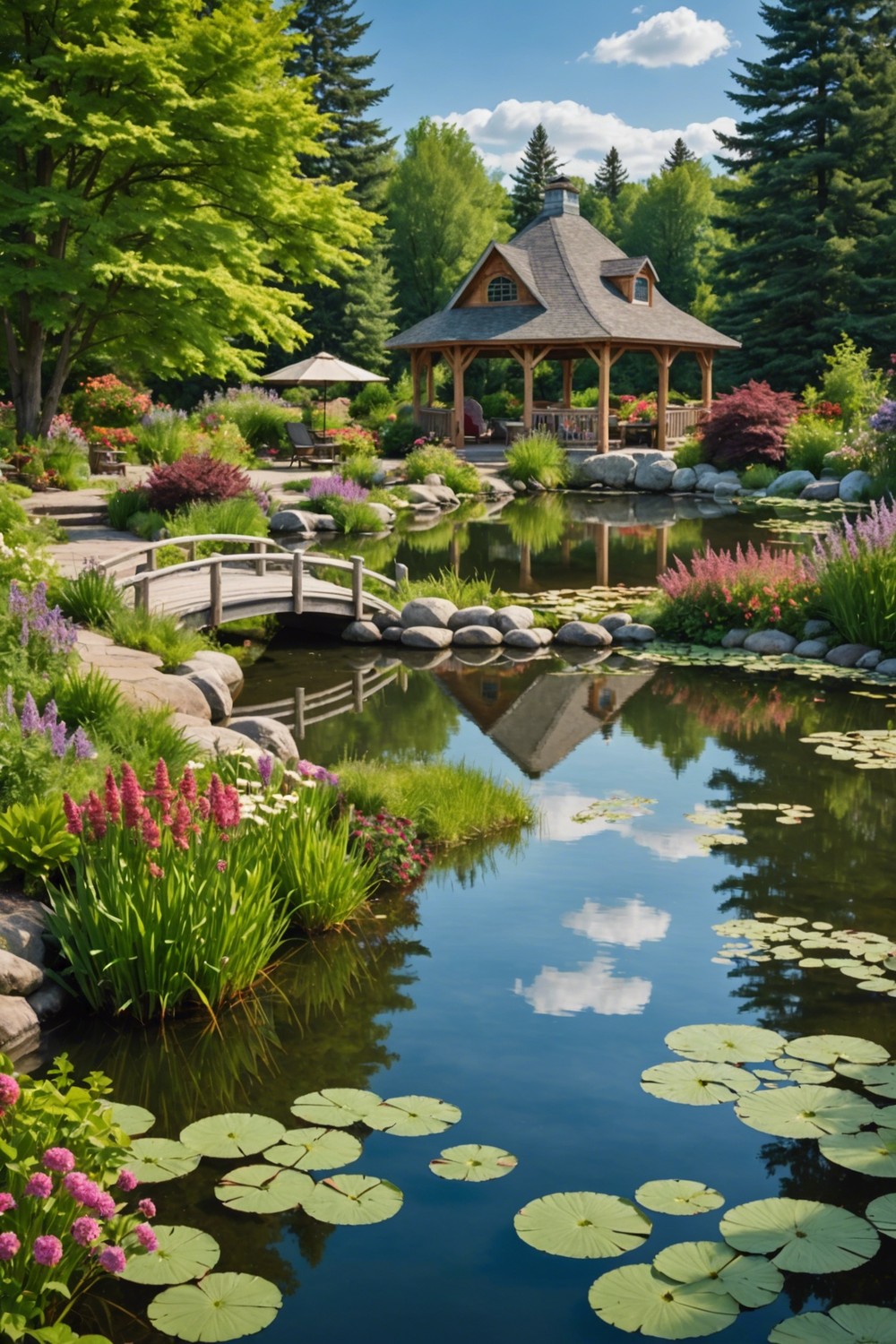 Beautifully Landscaped Pond or Lake Areas