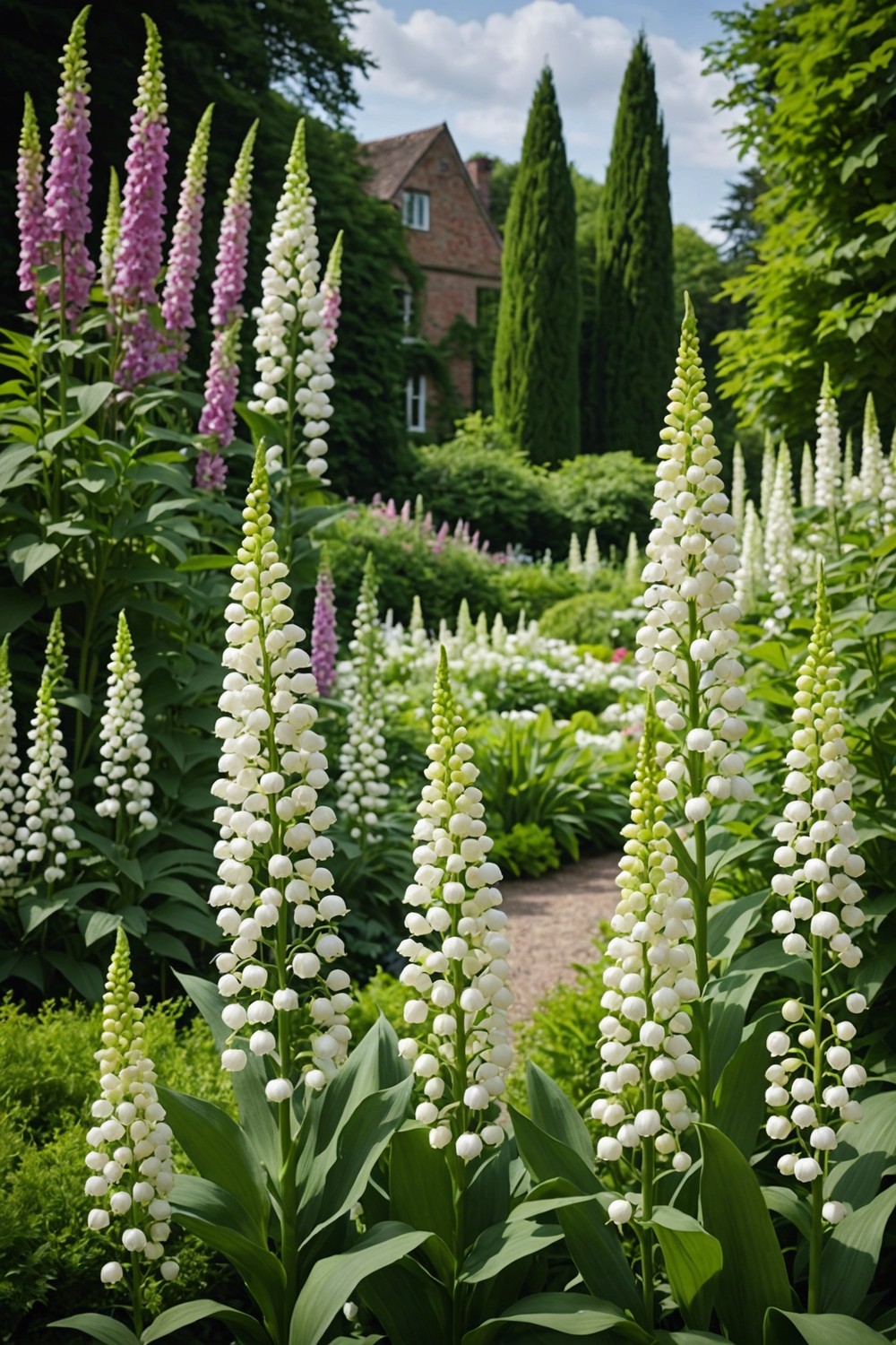 Combine Lily of the Valley with Foxgloves for a Dramatic Garden Statement