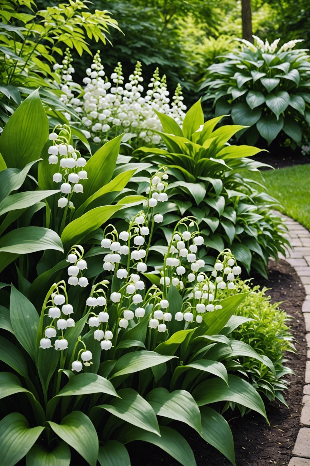 Create a Beautiful Border with Lily of the Valley and Hostas