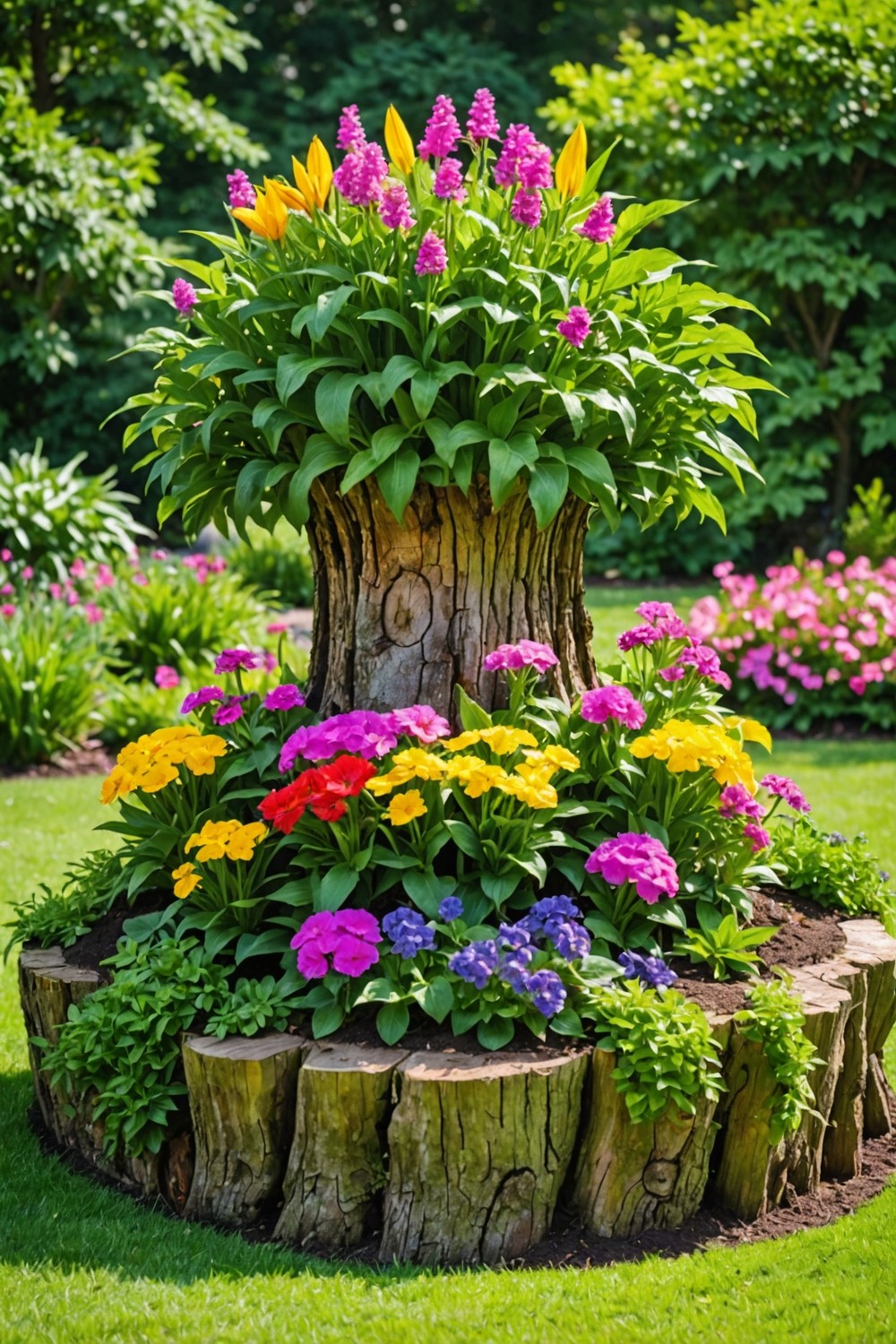 Create a Focal Point with a Statement Tree Stump