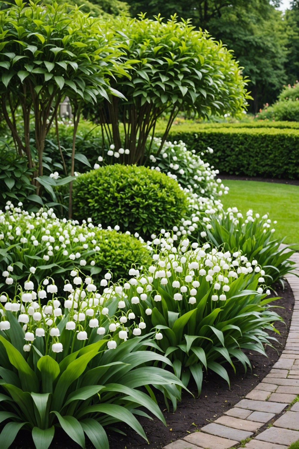 Create a Lily of the Valley Hedge for a Uniquely Shaped Border