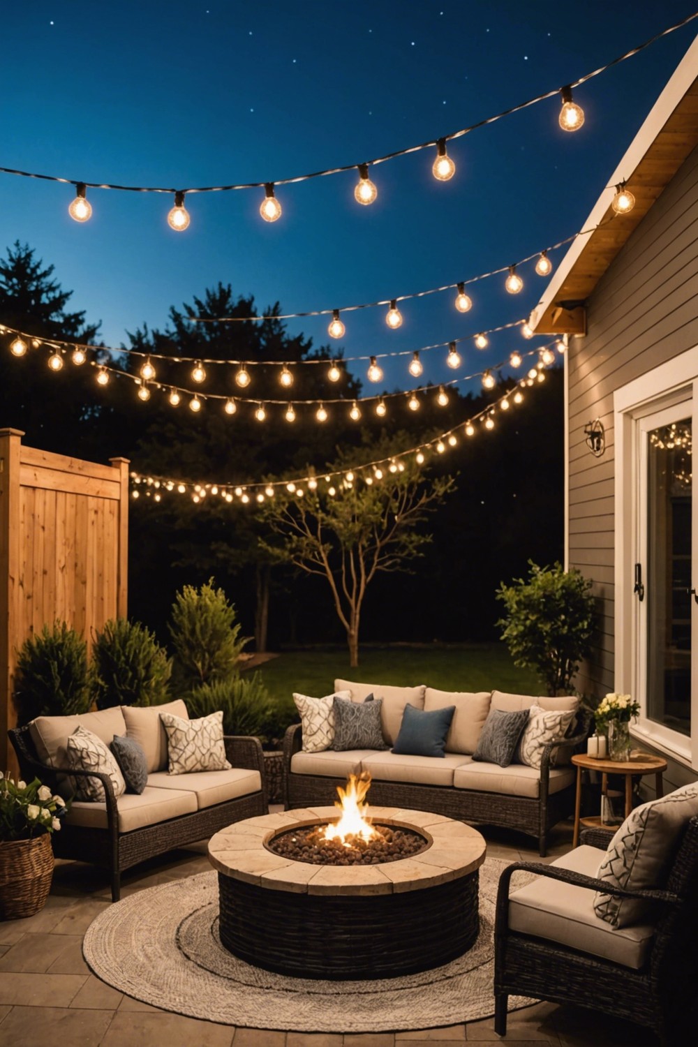 Fire Pit Seating for Chilly Nights