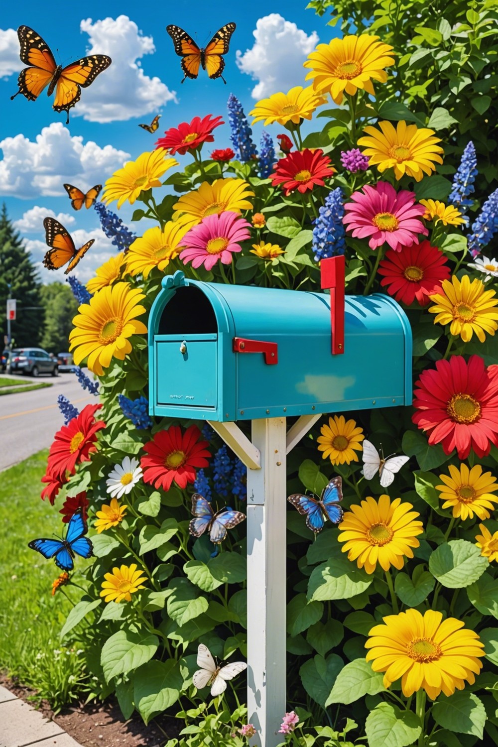 Flower Power Mailbox