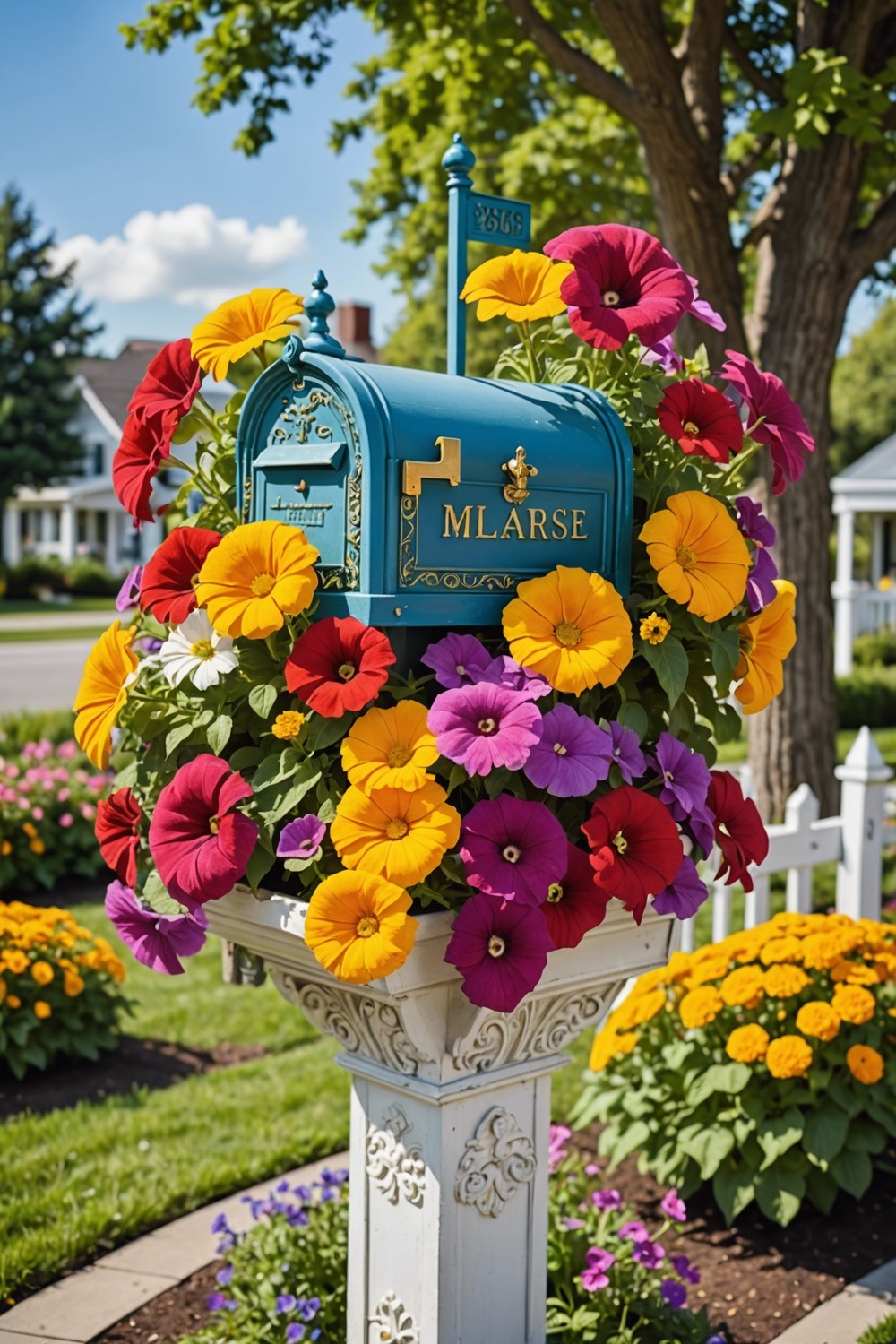 Flower Power Mailbox Garden