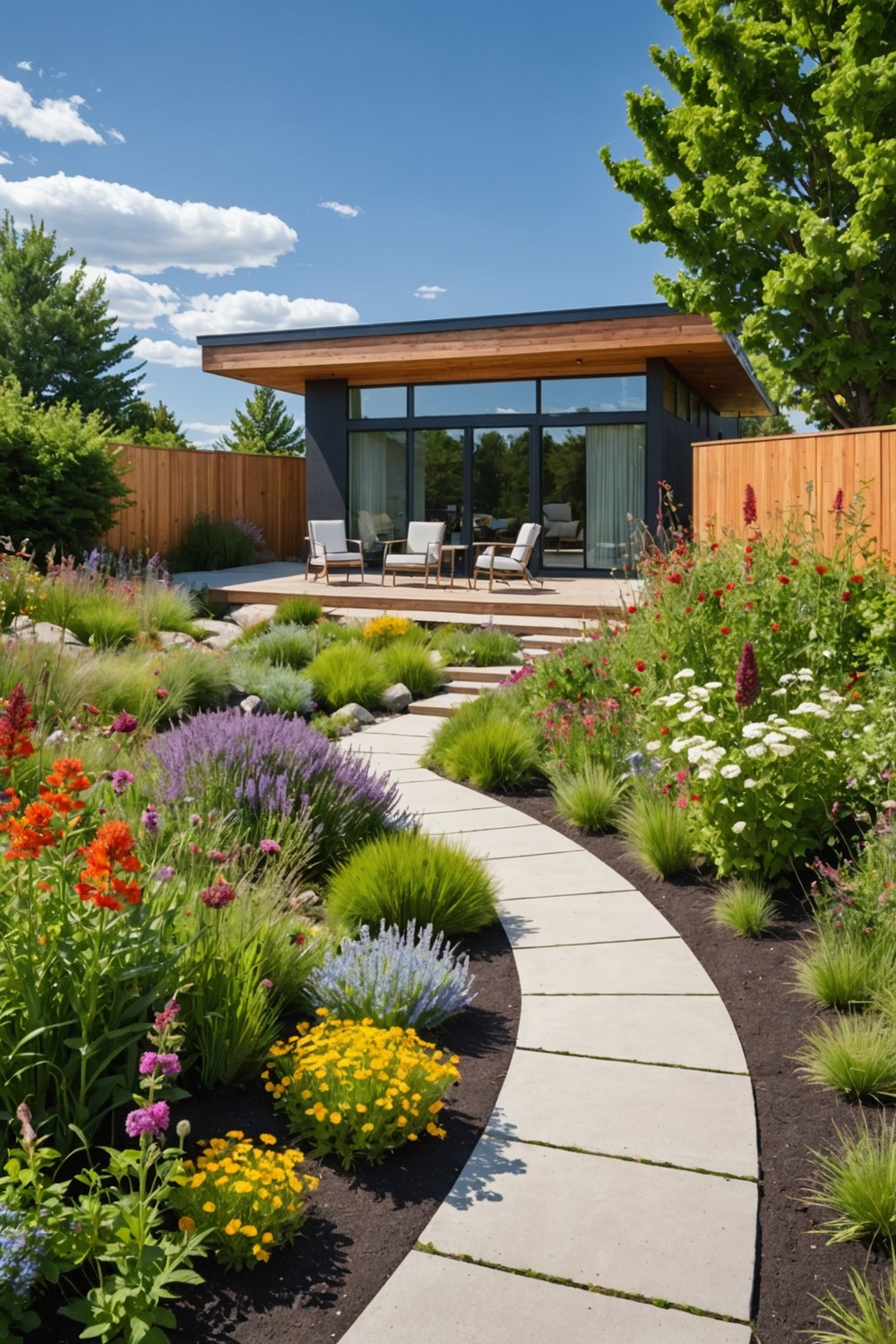 Incorporating a Small Meadow or Wildflower Garden