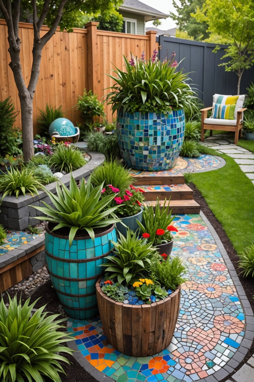 Incorporating Recycled Materials into the Front Yard Landscape