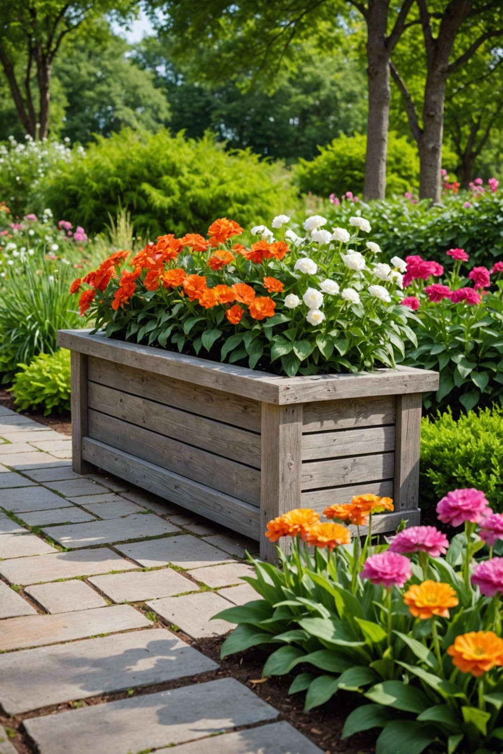 Large Planter Box with Composite Materials