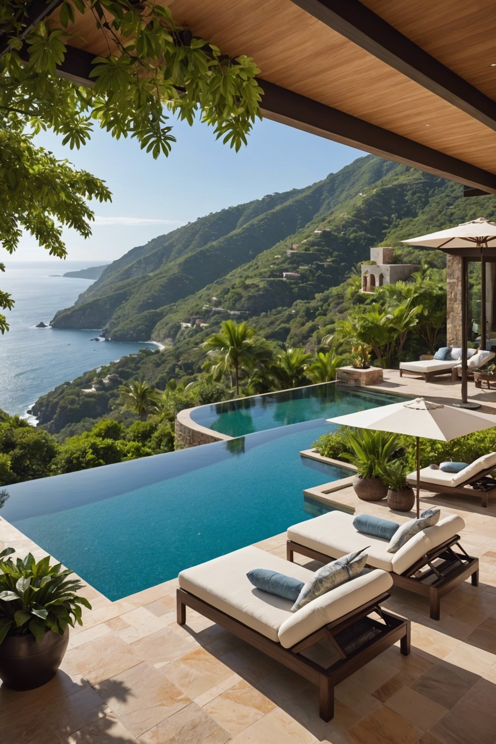 Luxury Patio with Infinity Pool