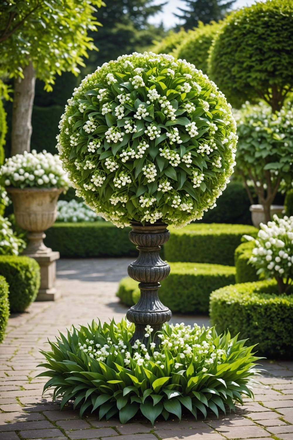 Make a Lily of the Valley Topiary for a Unique Garden Ornament
