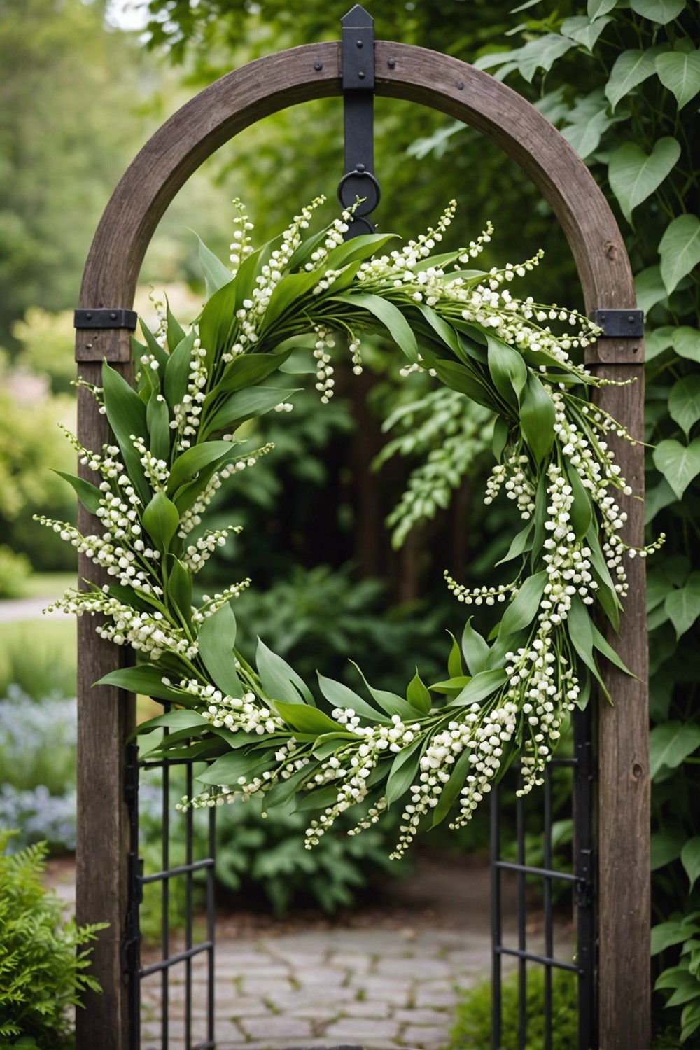Make a Lily of the Valley Wreath for Your Garden Gate