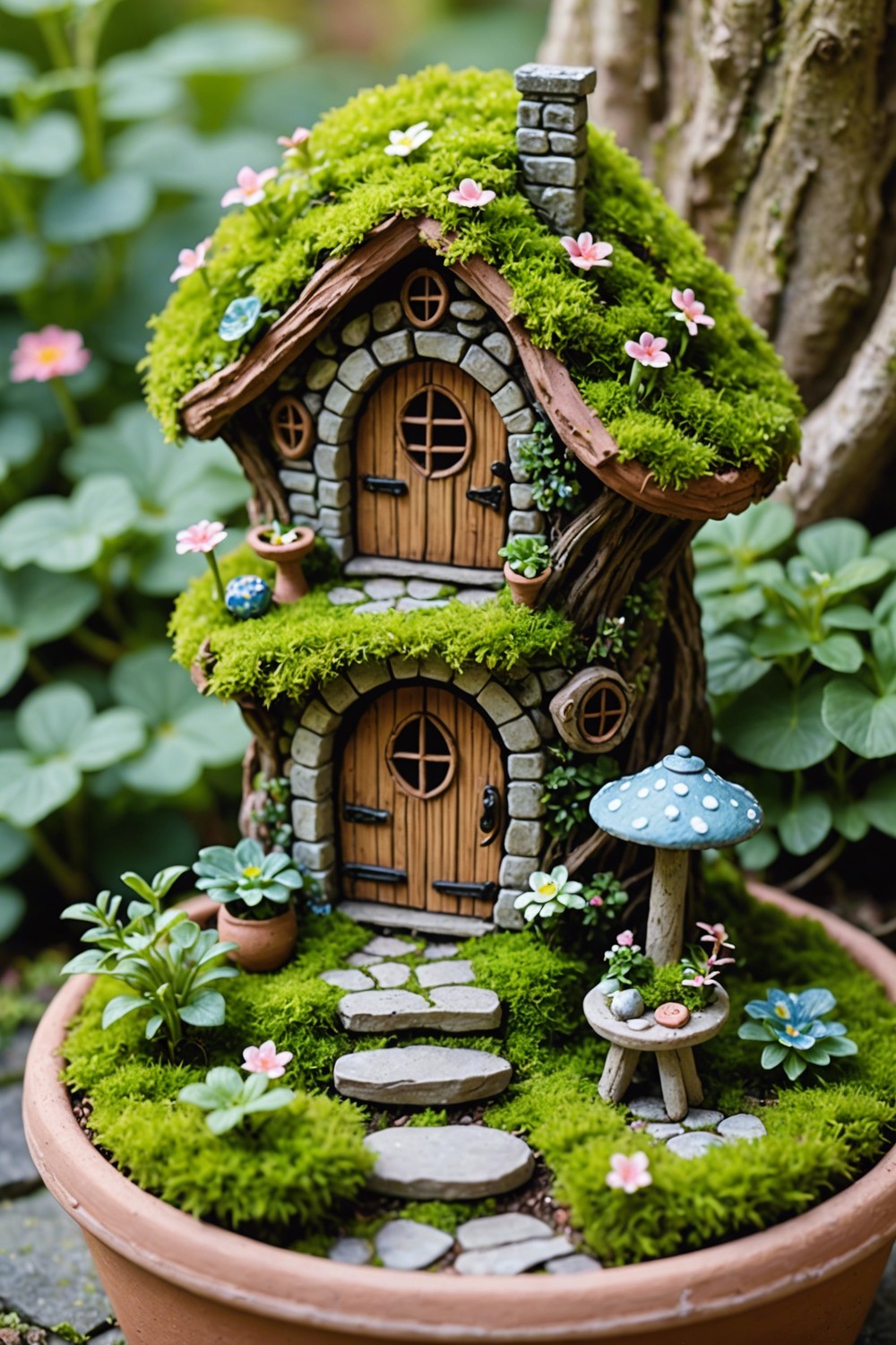 Mini Stone Fairy Garden
