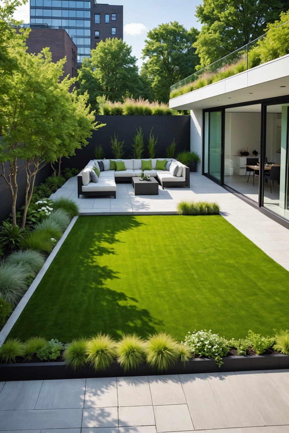 Modern Minimalist with Green Roof