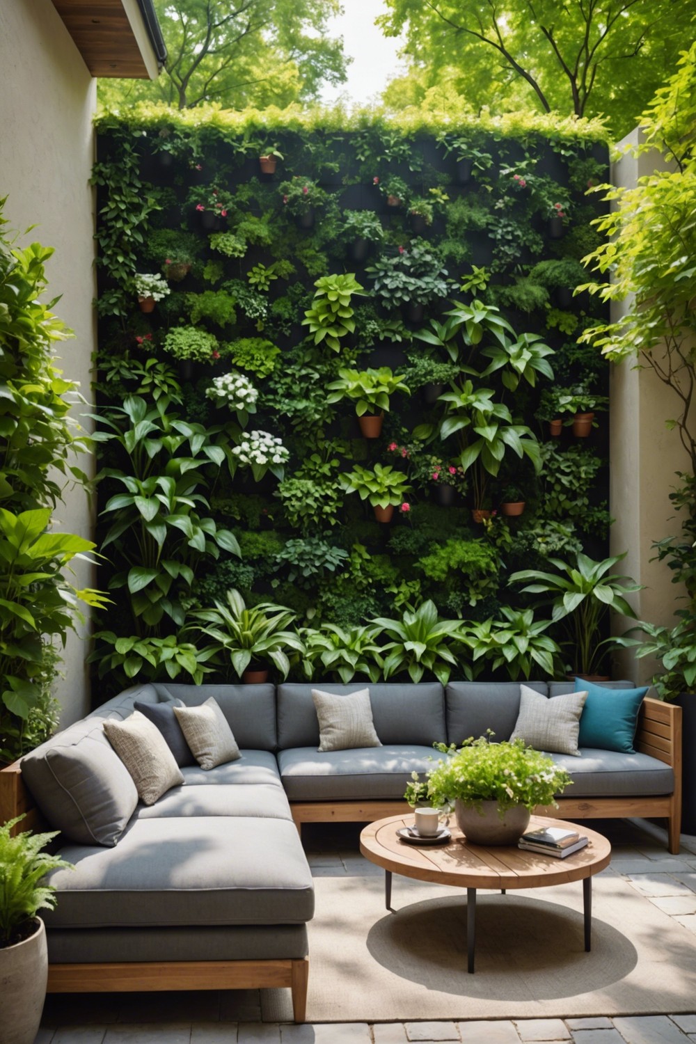 Nature-Inspired Patio with Greenery
