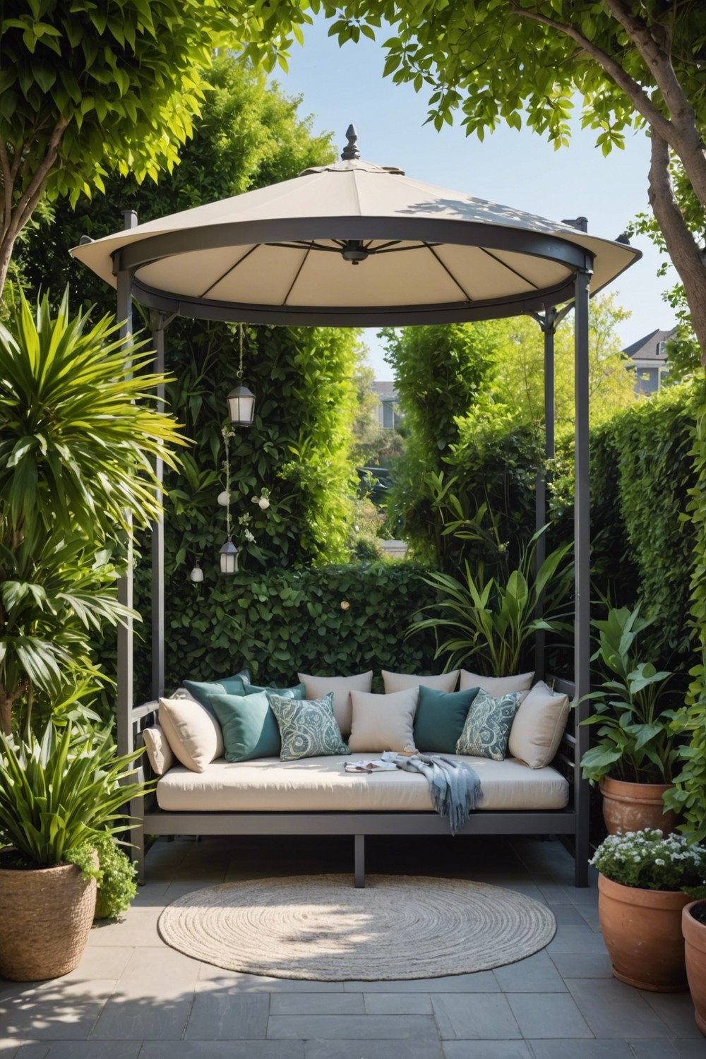 Outdoor Daybeds with Canopies for Shade