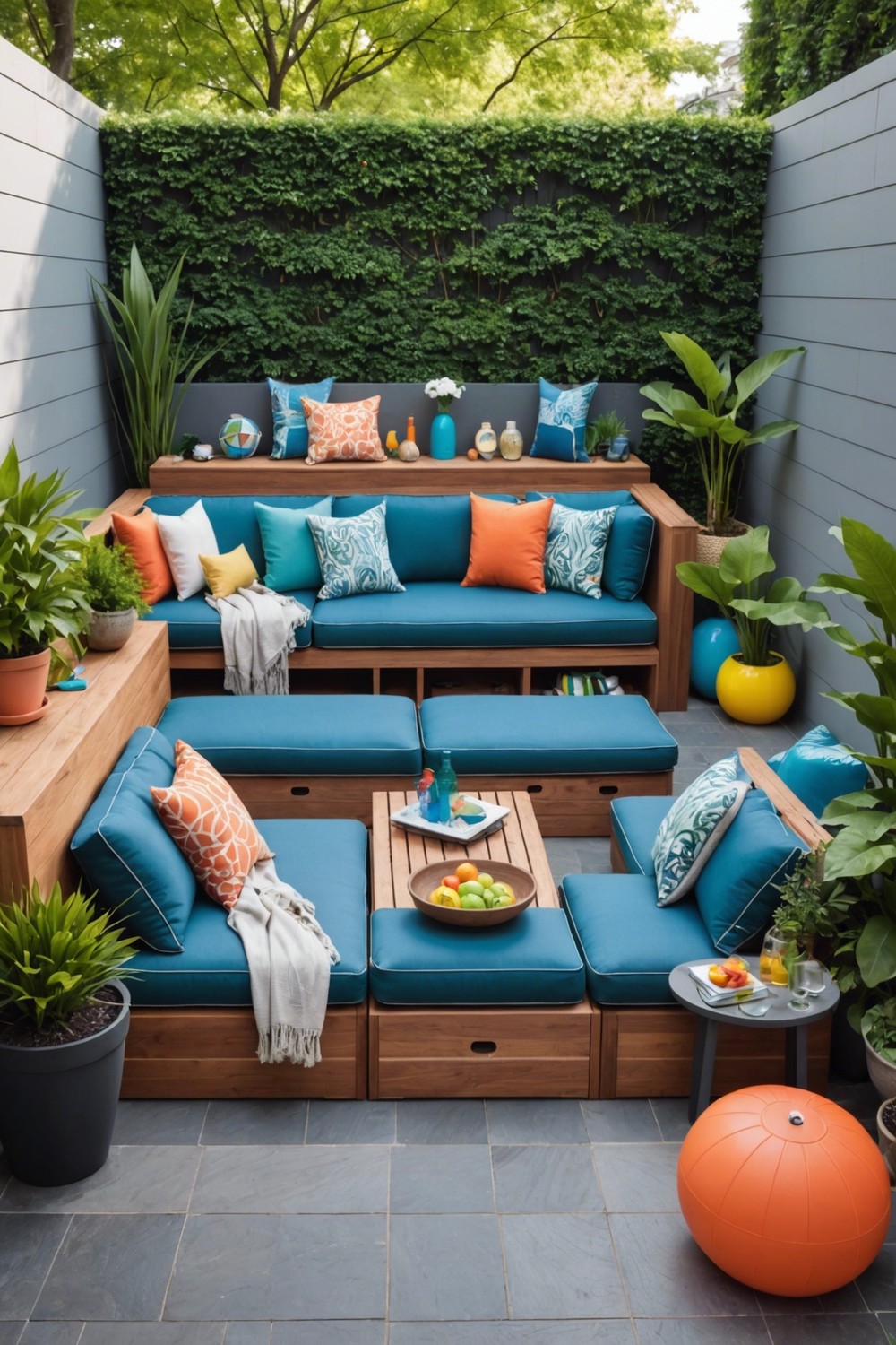 Outdoor Sectionals with Storage
