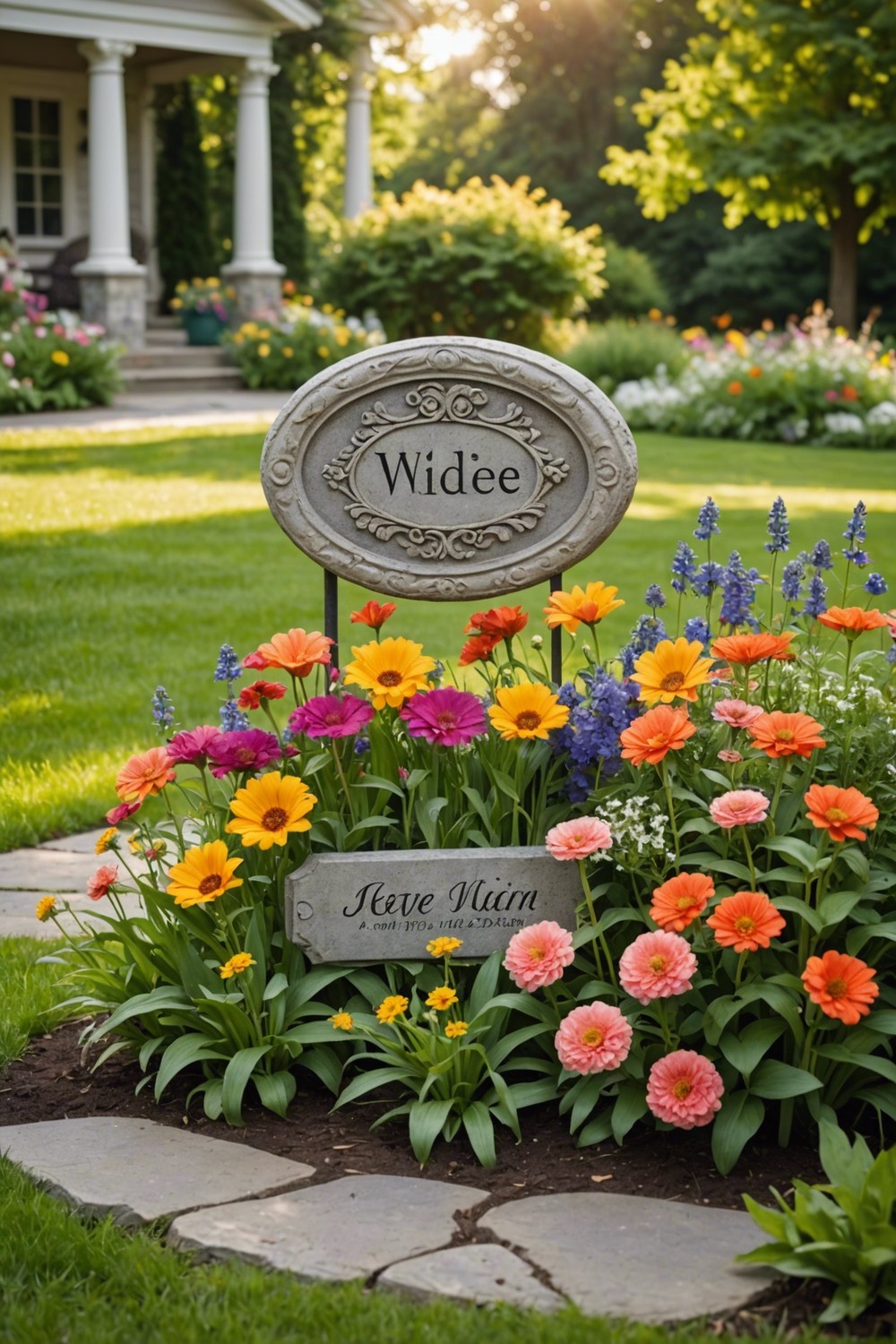 Personalized Stone Garden Markers