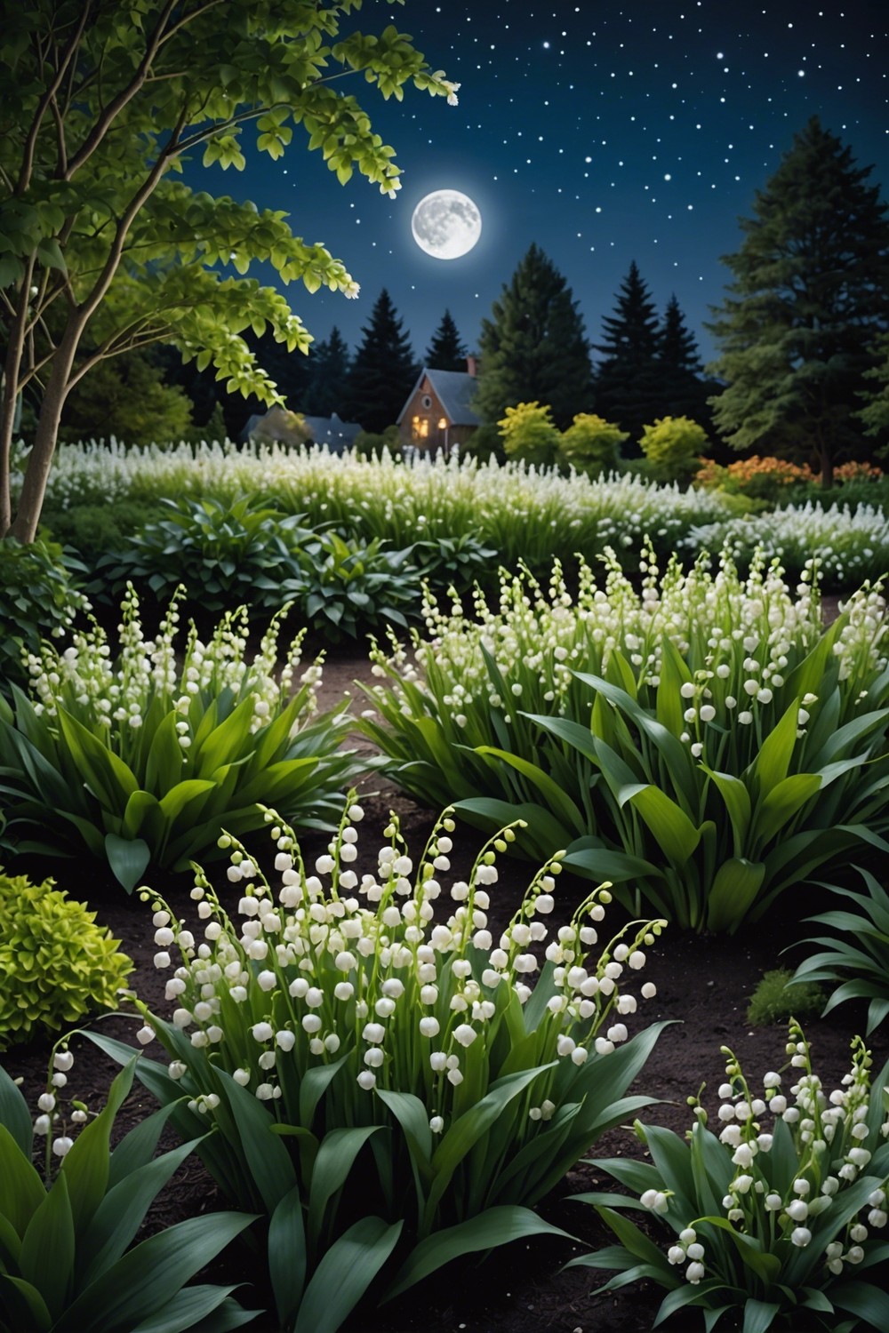Plant Lily of the Valley in a Moon Garden for a Magical Nighttime Display