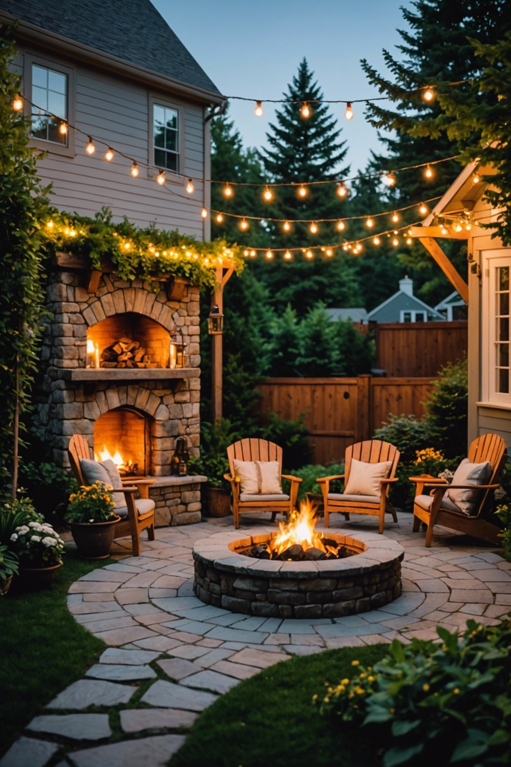 Romantic Fire Pits and Chimineas
