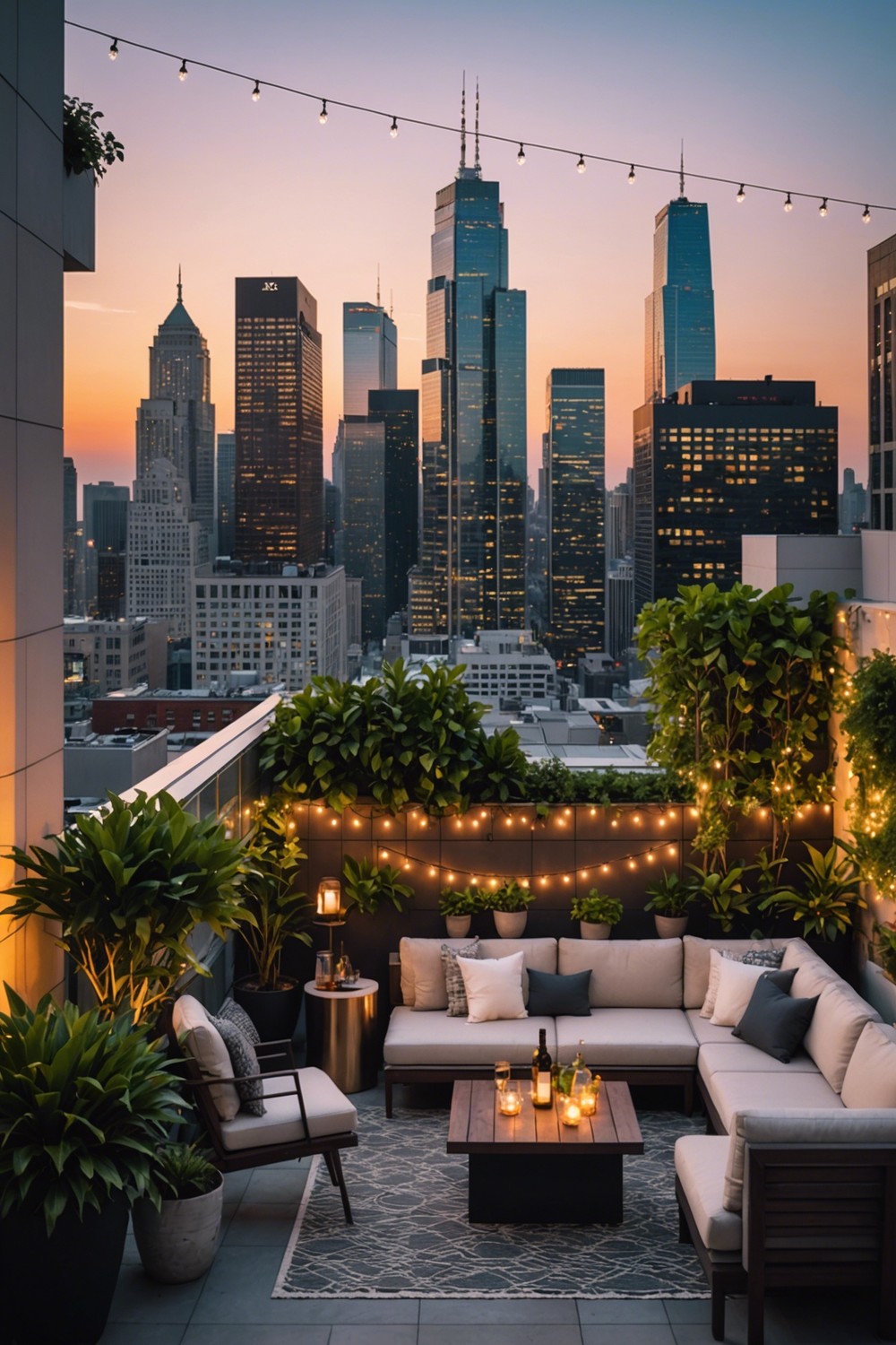 Rooftop Patio with City View