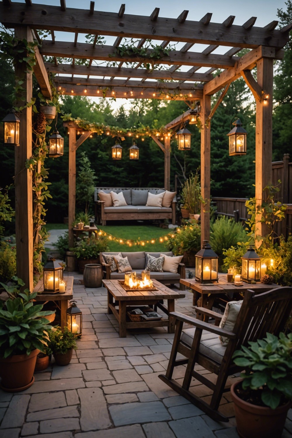 Rustic Outdoor Furniture and Decor