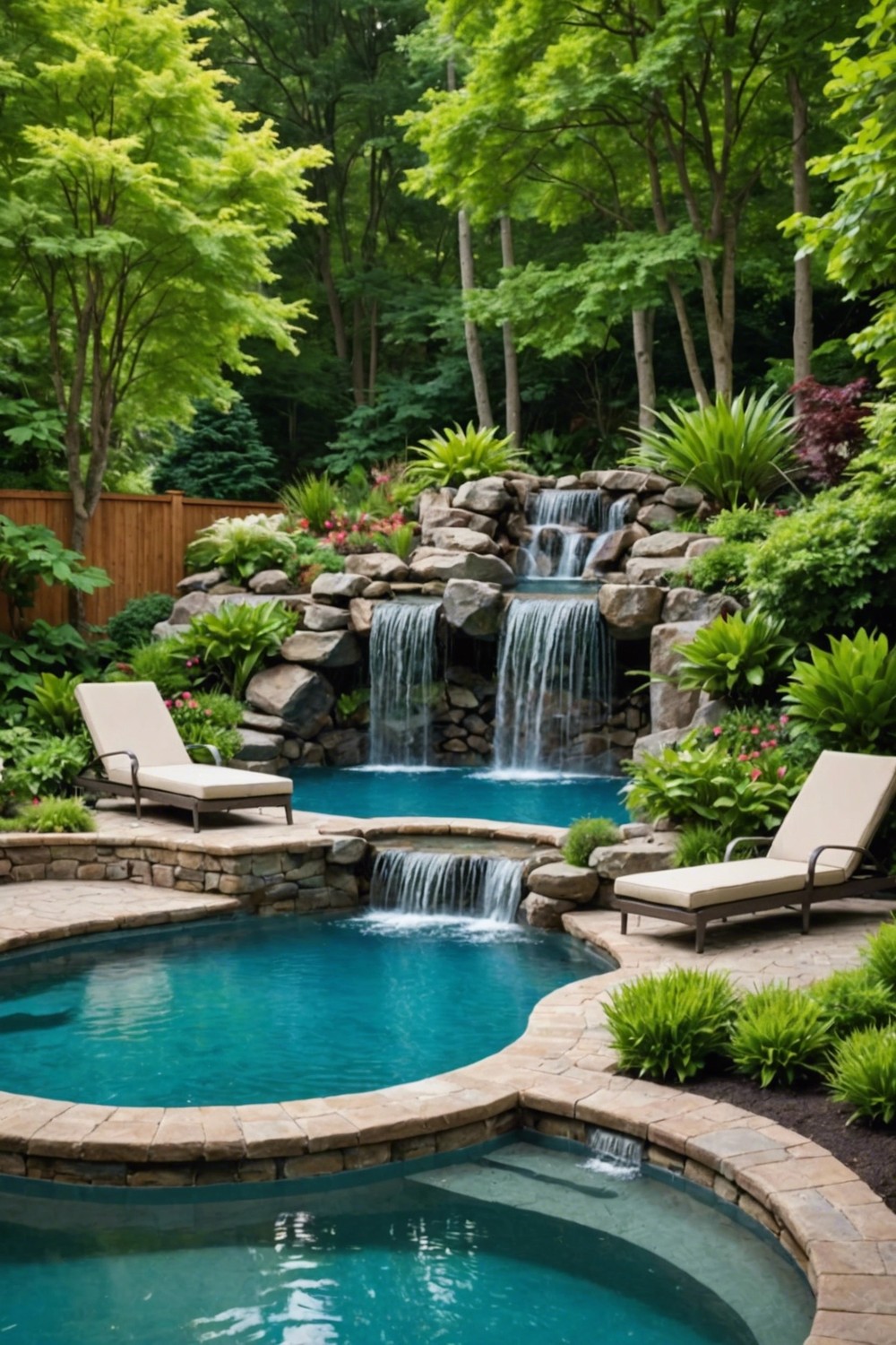 Small Pools with Water Features