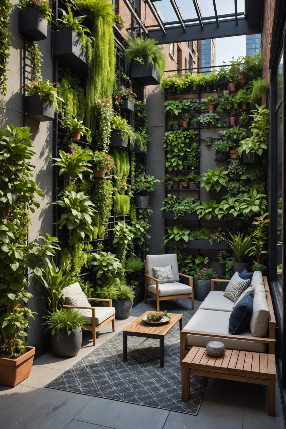 Urban Oasis with Vertical Garden