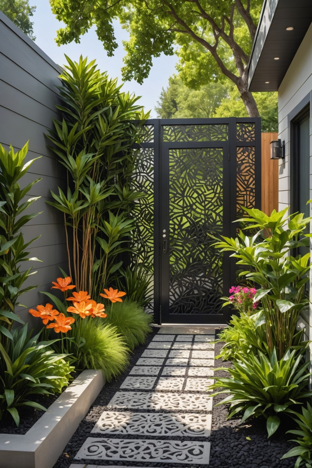 Using Decorative Screens and Panels for Added Privacy