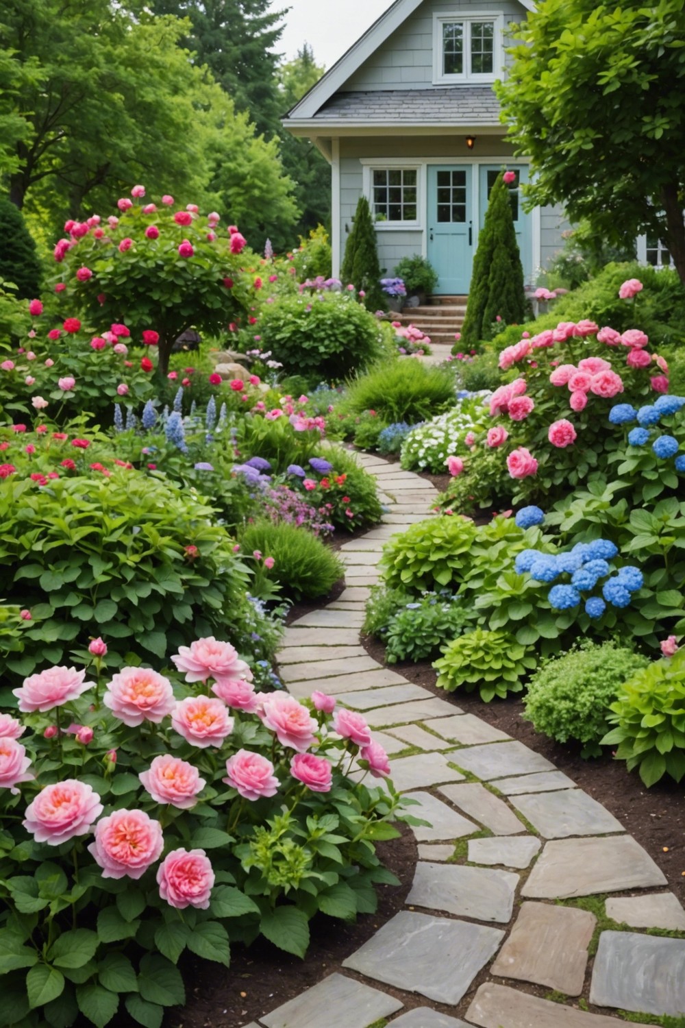 Vibrant Flower Beds and Borders