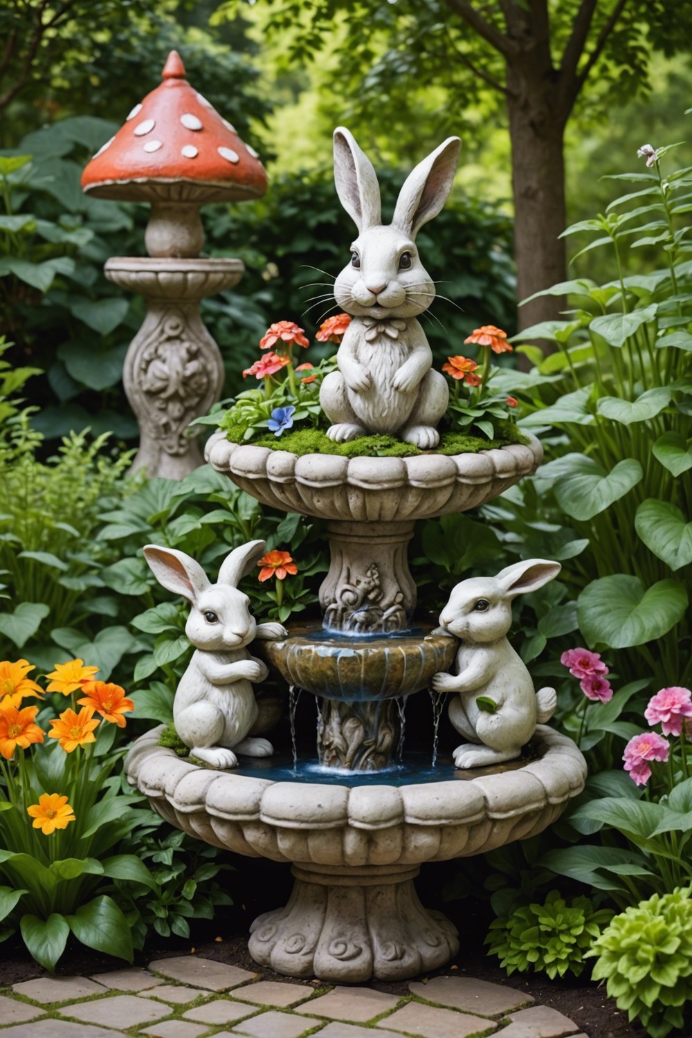 Whimsical Garden Statues and Ornaments