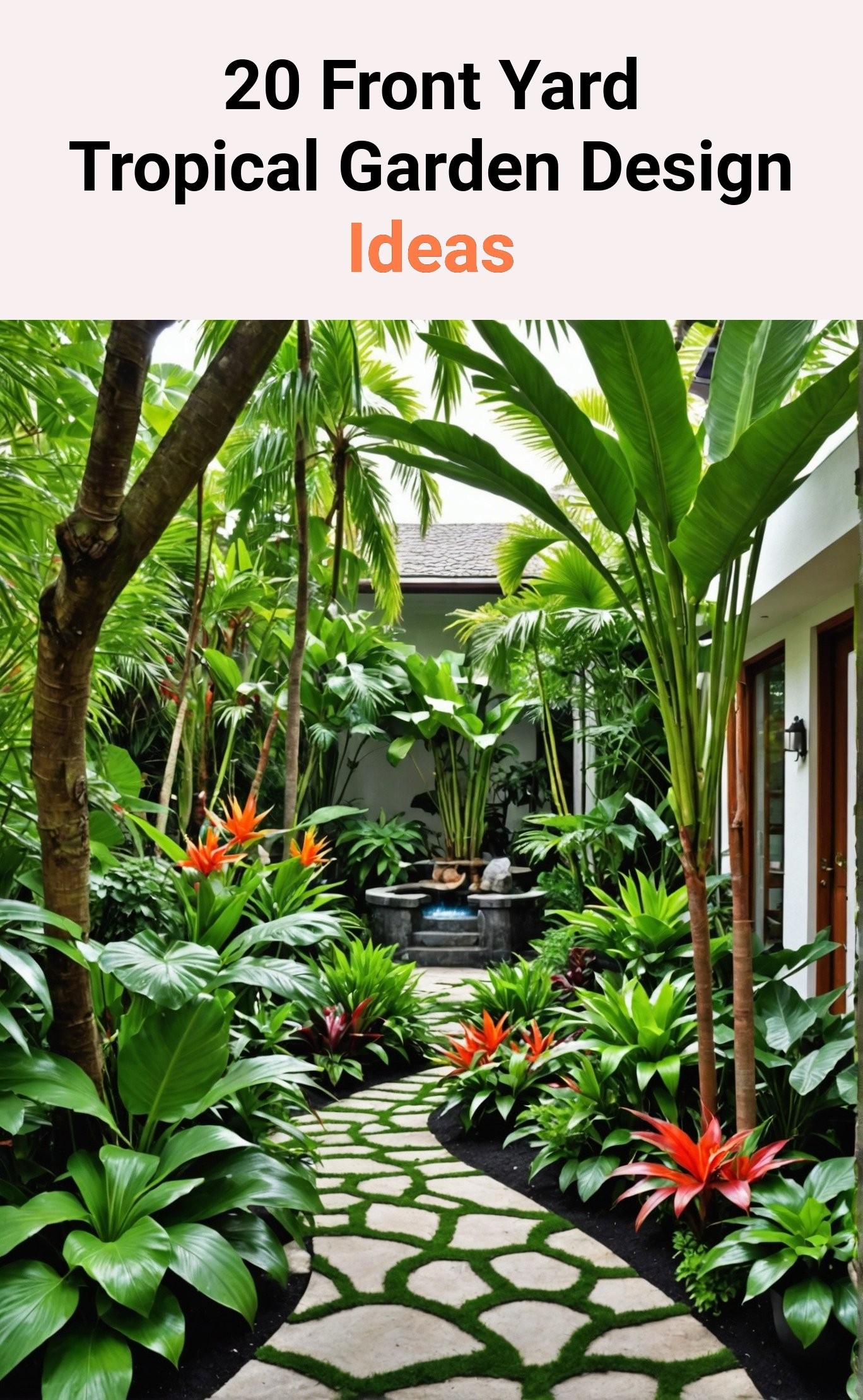 20 Front Yard Tropical Garden Design Ideas - Toolz Geek