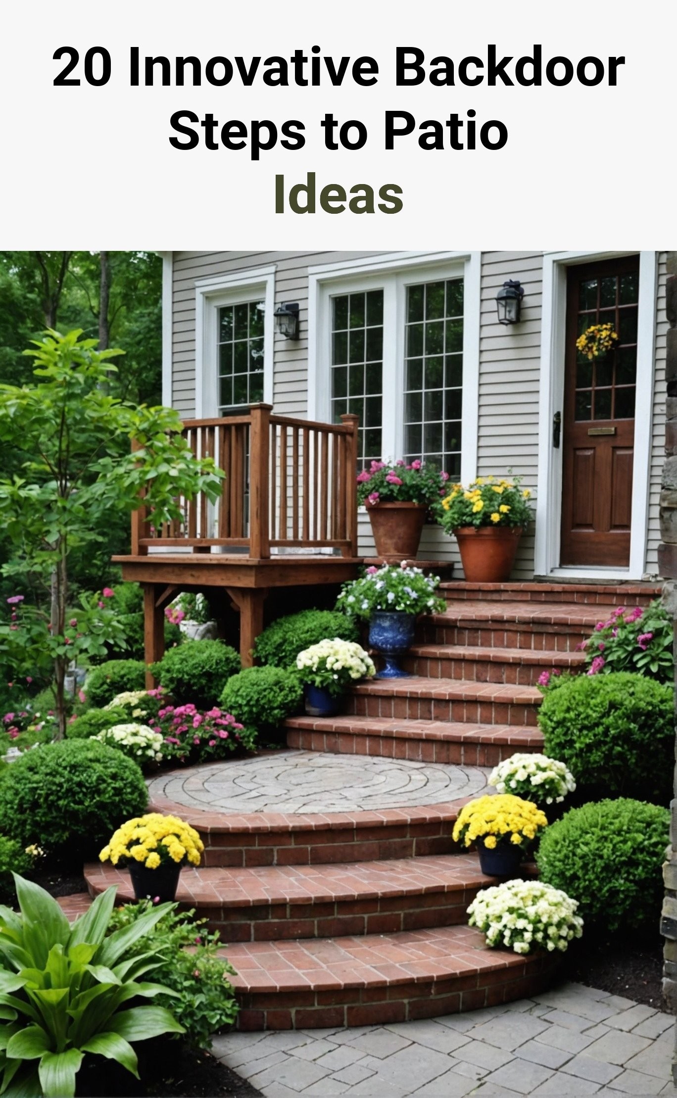 20 Innovative Backdoor Steps to Patio Ideas