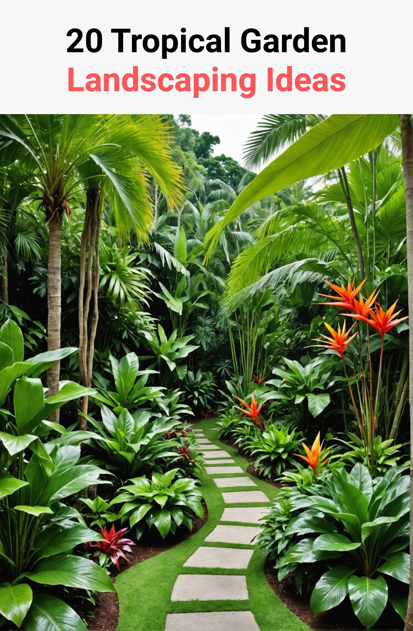 20 Tropical Garden Landscaping Ideas