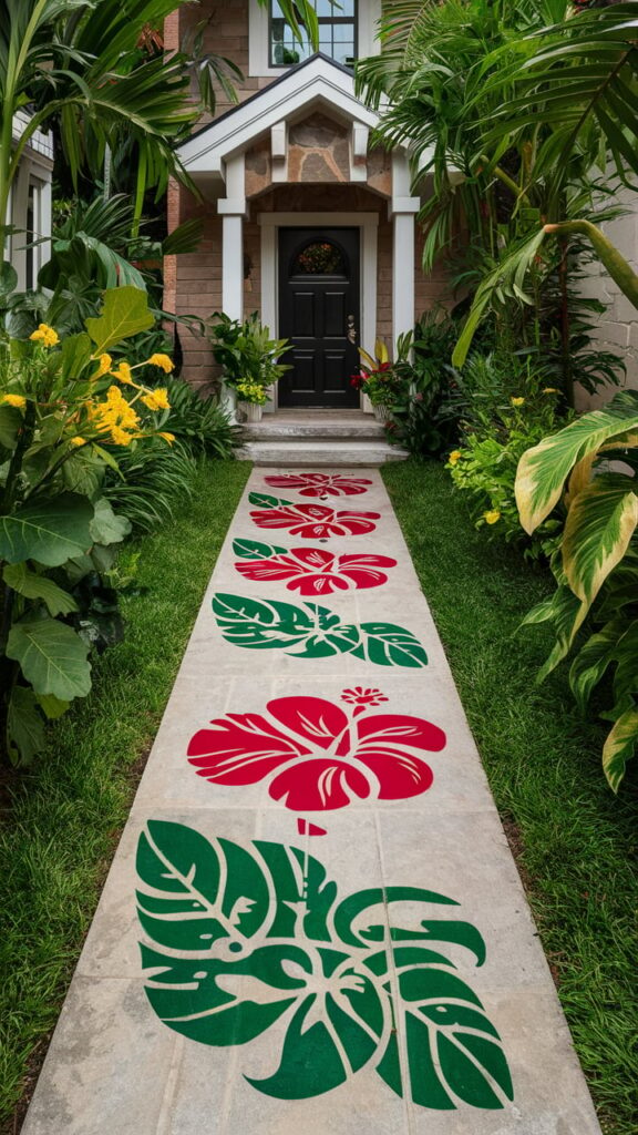 Garden Stencil Art