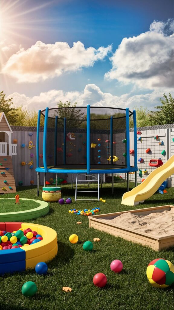 Trampoline or Play Area for Kids