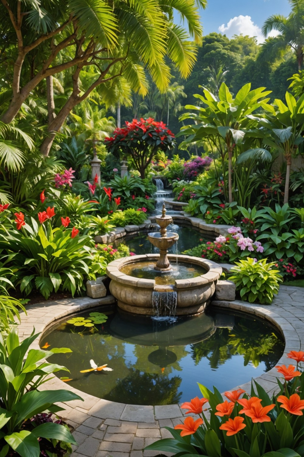 Add a Water Feature for a Soothing Ambiance