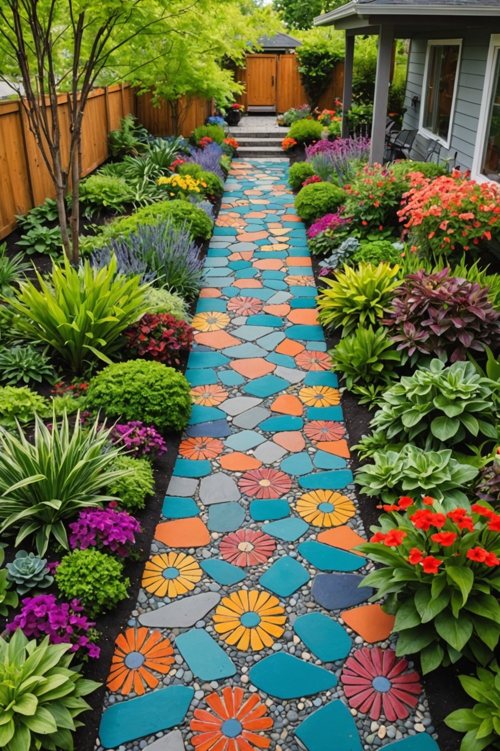 Colorful Pathways and Walkways