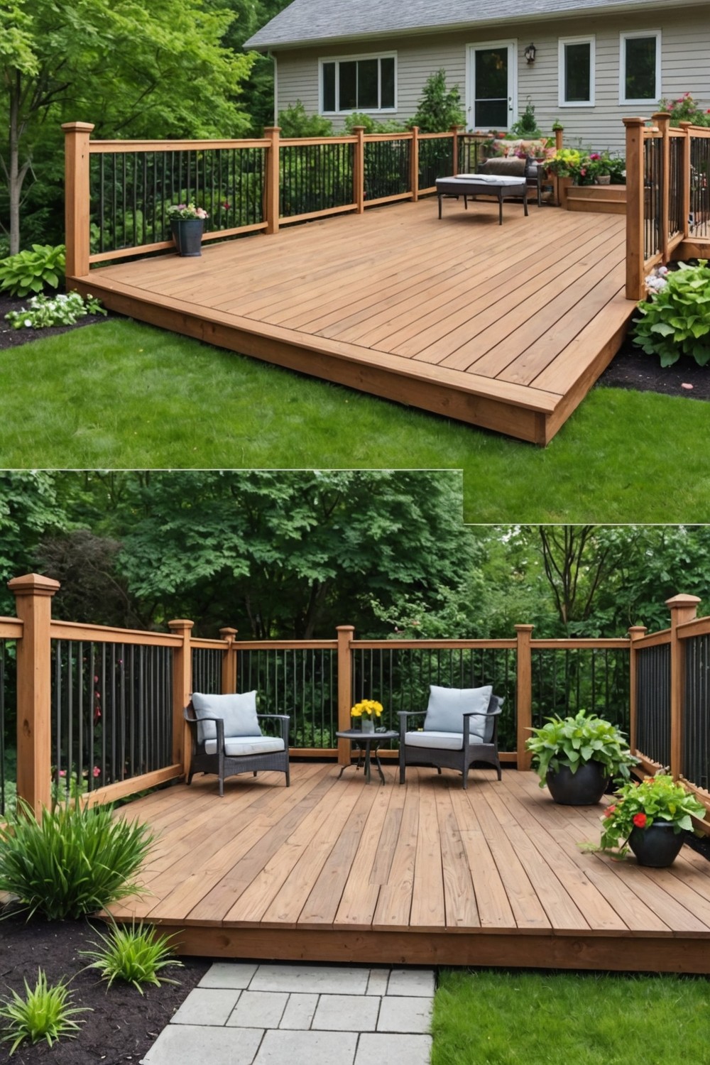 Deck Revamp with Railings