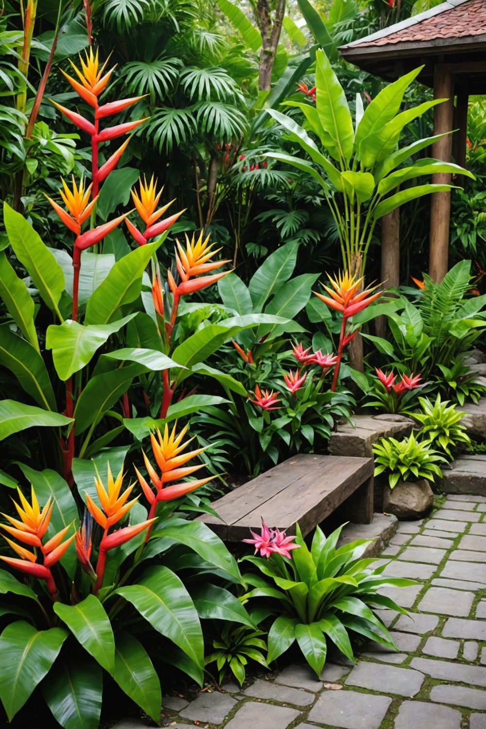 Exotic Flower Borders