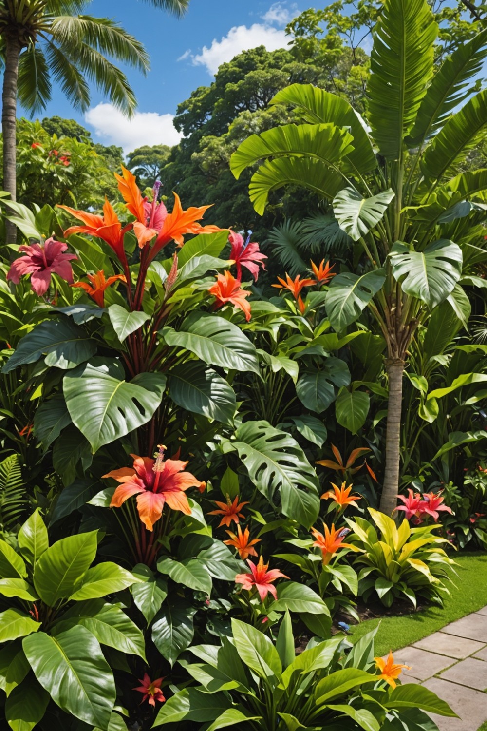 Exotic Flowers and Foliage