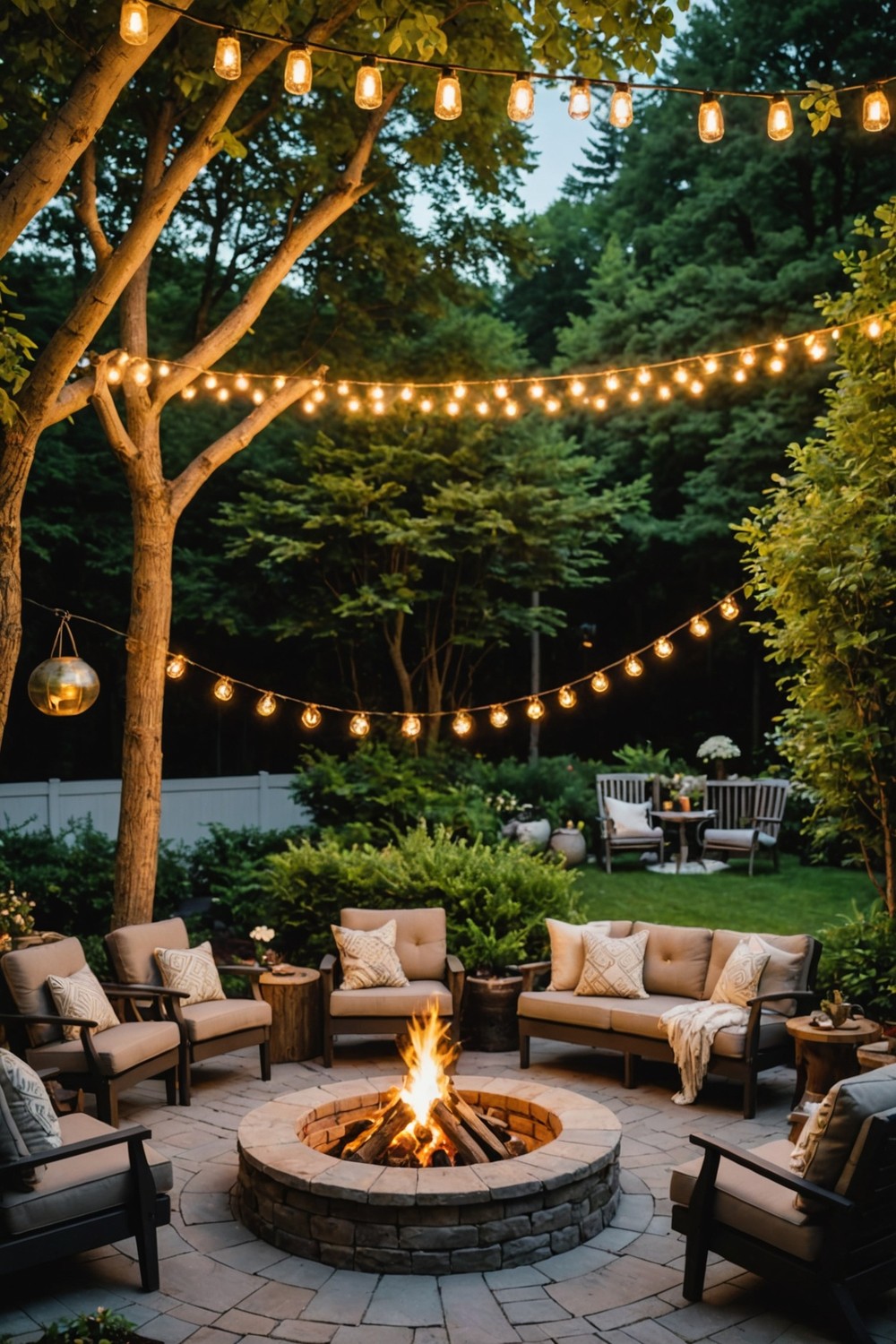 Fire Pit and Seating Area